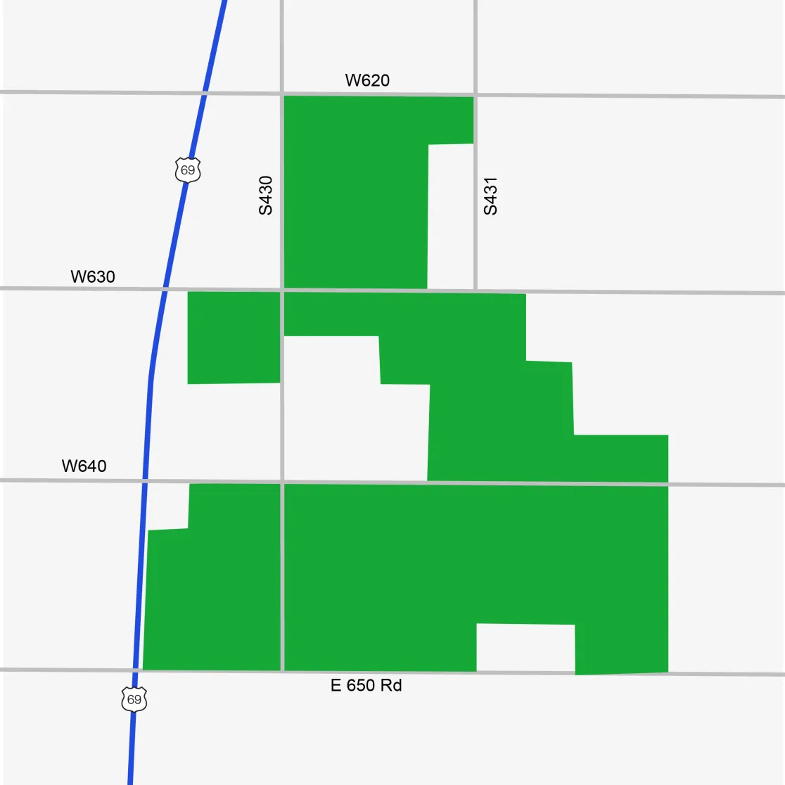 Simplified Grand Mayes project map