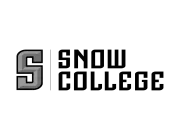 Logo of Snow College featuring a stylized gray letter 'S' and the text 'Snow College' in bold black letters.